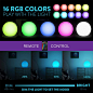 Amazon.com: Mr.Go 8-inch Ultra-fun LED Glowing Ball Light w/Remote, RGB Color Changing Globe Mood Lamp, 16 Colors 8 Brightness 4 Lighting Modes, IP65 Waterproof, Rechargeable & AC Adapter Power,Stunning Light Orb : Tools & Home Improvement