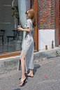 ▼SonYoonJoo▲170805图片_BP更新(灰布哑光单调休闲瘦腰分衩裙)_看图_孙允珠吧_百度贴吧