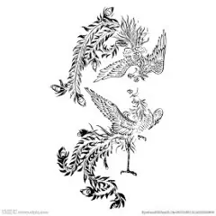 中国龙纹 古典龙纹 凤凰