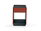 Bedside table with drawers 5050 Collection by MOLTENI