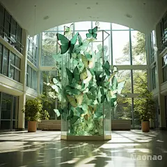 夏日美陈，商场美陈——绿意蝴蝶谷 - 小红书