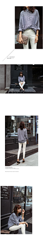 【图】DAHONG条纹衬衫代购,2013韩国新款代购_蘑菇街
