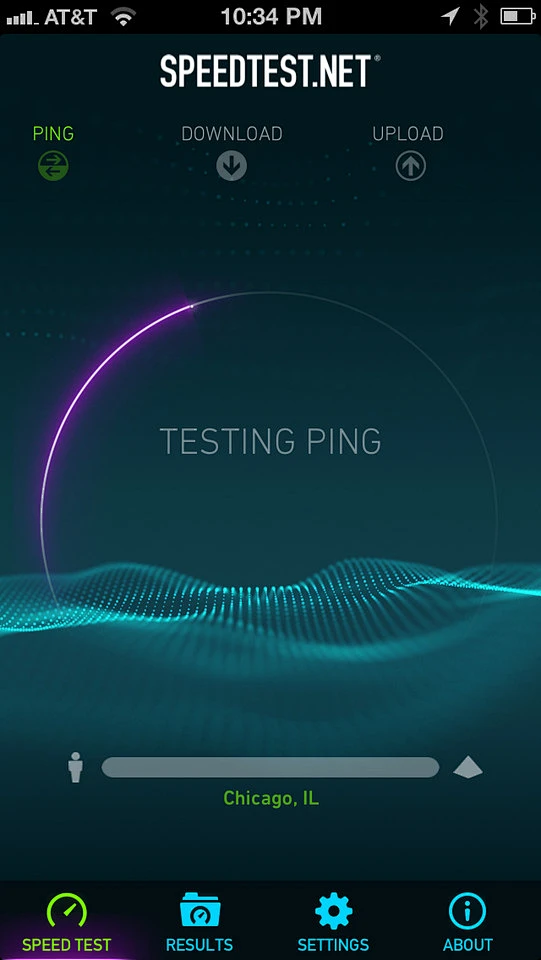 新版Speedtest移动速度测试应用手机界面设计，来源自黄蜂网http://woofeng.cn/mobile/-花瓣网