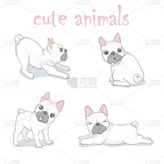 狗,品牌名称,法国斗牛犬,动画片,可爱的,纯种犬,梗犬,壁纸,北极熊,巴哥犬
