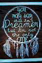 Dreamer DreamCatcher Wood Painting by designsbyjamey on Etsy