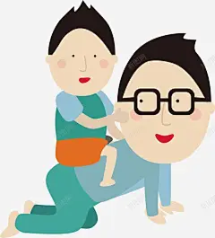 卡通爸爸和儿子高清素材 人物 人物插画 儿子 卡通人物 卡通插画 爸爸 玩耍 矢量人物 免抠png 设计图片 免费下载
