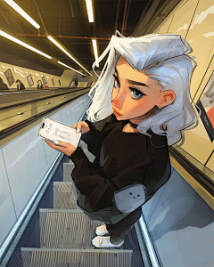 小螺蛳S采集到画师Sam Yang
