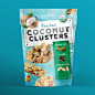 Toasted Coconut Clusters : Toasted Coconut ClustersToasted coconut mixed with chia, pumpkin and sunflower seeds is not your typical snack. So why design a typical package? Instead, we got to the essence of Toasted Coconut Clusters, looking at not only vis