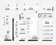 营销横幅和白色布局模板。信息图形条纹和表格的广告活动和促销。