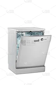 洗碗机,背景分离,电子商店,大型家电,垫圈,正面视角,新的,无人,巨大的,家庭生活