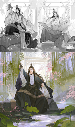 神隐小路采集到国风插画