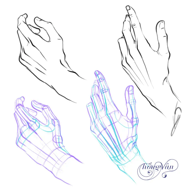 手部动作参考 双人人模#参考#绘画#情侣 #双人#模板#cp 版权归作者所有，侵删