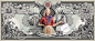 Drawing  Advertising  Banknote caligraphy etching shop sale midnight model retouch