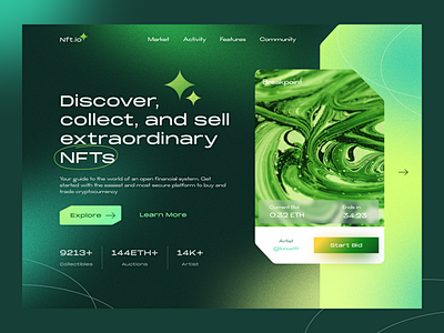 NFT Landing Page Web...