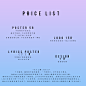 PRICELIST