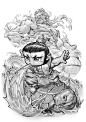 葫芦娃同人 五娃 水娃 吐水成河