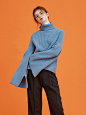 trumpet sleeve turtleneck knit top (4color) : 16AW 어나더에이 "trumpet sleeve turtleneck knit top"