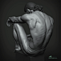 Male Anatomy and Gesture Study Sculpt in Zbrush