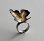 Ring | Nikolai Balabin.  "Random Processes",  2009.  Silver, patina, leaf gold