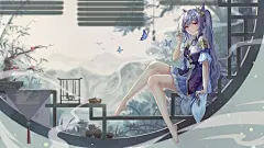 刻晴(原神) 美脚美腿4k动漫壁纸