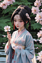 国服古装古风卡通汉服人物模型图片
