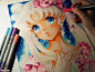 德国插画家Naschi日系水兵月美少女战士精细手绘插画   - 爱图小站oi22.com