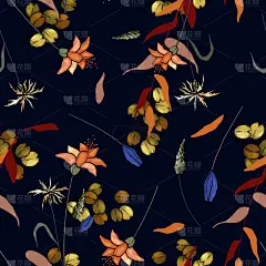 植物学,现代,壁纸,动物手,背景,纺织品,式样,螺旋花纹呢,可爱的,绘制