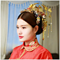 中式婚礼之秀禾服头饰