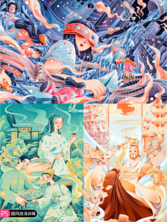 茶虾采集到国风/线描