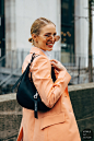 Paris FW 2019 Street Style: Leonie Hanne : Leonie Hanne before the Sacai fashion show.