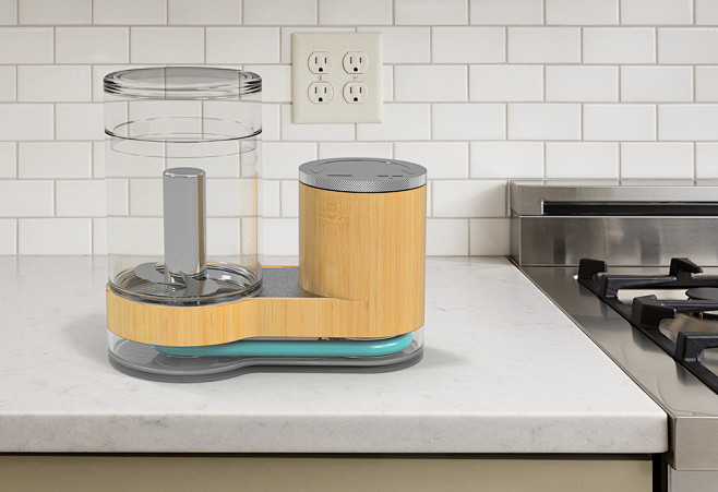 竹子玻璃厨房电器透明创意工业设计产品设计普象网