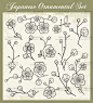 13个EPS 复古 樱花 鸟 叶子 日本传统花纹图案 矢量图 设计素材-淘宝网