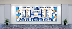 公司企业历程文化墙员工风采背景墙