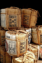 Turning Japanese : Japanese Sake barrels  -------- #japan #japanese #sake