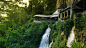 General 1920x1080 nature architecture trees forest old building waterfall cliff Switzerland rock arch
