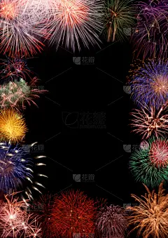 焰火,色彩鲜艳,绘画艺术品,接力赛,国境线,垂直画幅,贺卡,留白,美国国庆日,夜晚