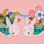 好看的插画~  <br/>ins:meyoco ​​​​