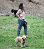 Minka Kelly at a Park in Los Angeles 11/1/ 2016