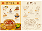 菜谱插画分享｜广式茶点食谱~喝早茶一盅四件