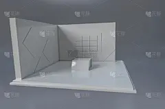 模板,三维图形,留白,人造的