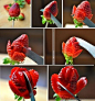你想过草莓也能用来雕花吗？（转）