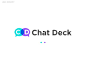 Chat logo  " Chat Deck " branding design brand identity branding logo creation logo folio logo type creative logo modern logo graphic design conversational logo chat logo logo visual identity logo design letter logo design letter logo