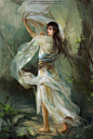 超唯美古风女生插画 - 插画图片_插画师_插画壁纸_场景插画_yidodo.net - 意兜兜