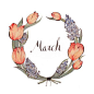 March ---- wreath by Kelsey Garrity Riley 