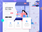 DUIDku - Landing Page clean purple dashboad icon shop web homepage website payment characer landing page ui illustration
