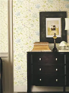【图】卧室客厅满铺背景墙 美式乡村田园风格大花壁纸-阳光无限壁纸