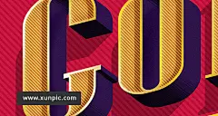 3D金色文字效果Gold Spark Psd Text Effect 设计模板 