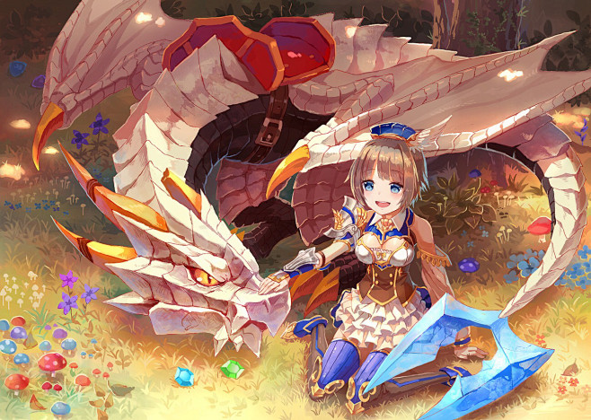 P站  PixiVision“少女与龙特...