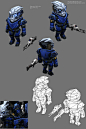 Lowpoly Garrus by Pyroxene on deviantART