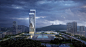 画廊 Aedas ‘重庆高科集团办公楼’已成型，“第一扭”的单体层间扭拧角度达8.8度  - 9 : Image 9 of 15. Photograph by Aedas